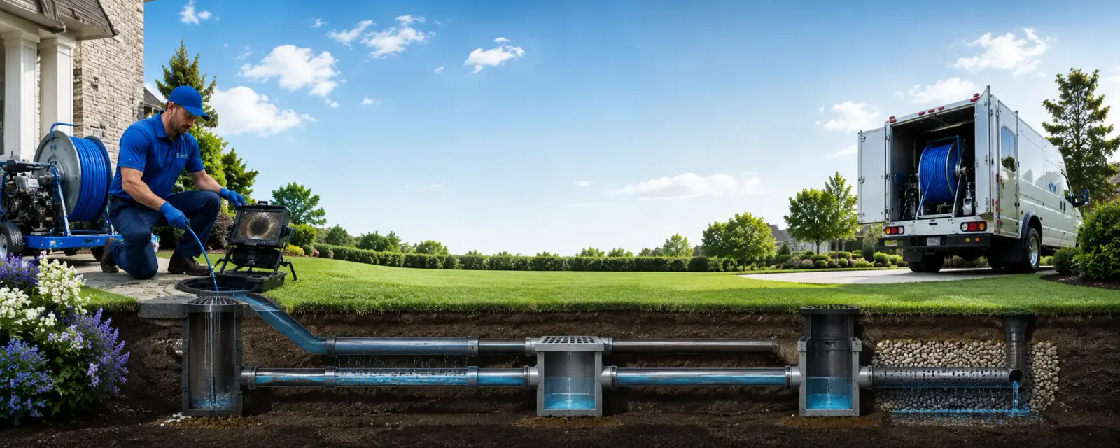 Outdoor drain cleaning information for Hoyleton, IL